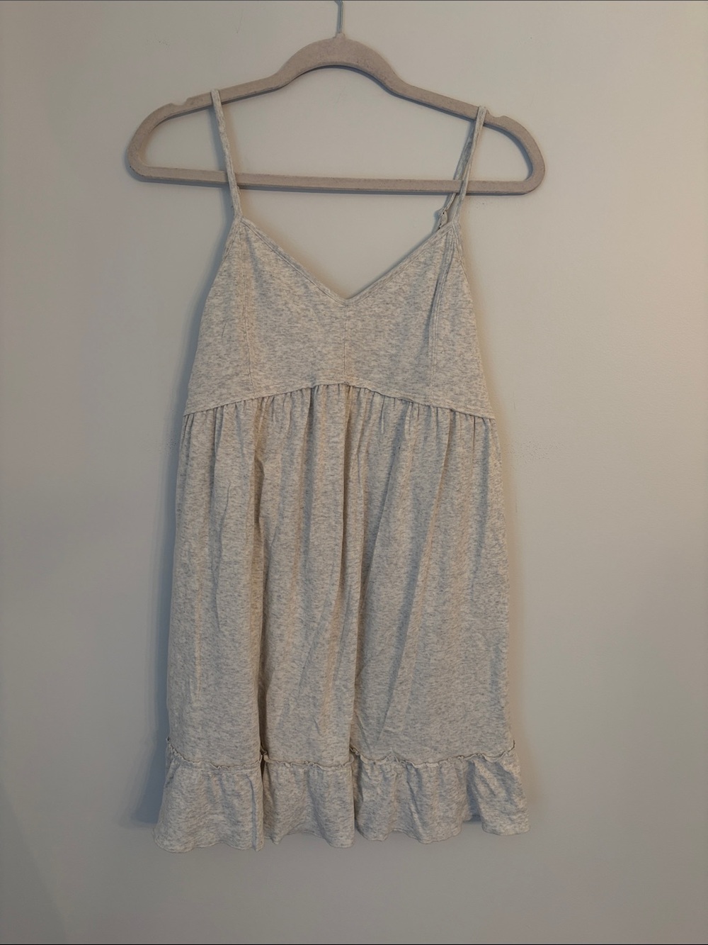 American Eagle Outfitters Light Heather Grey Sun Chaser Tank Mini Dress Size M